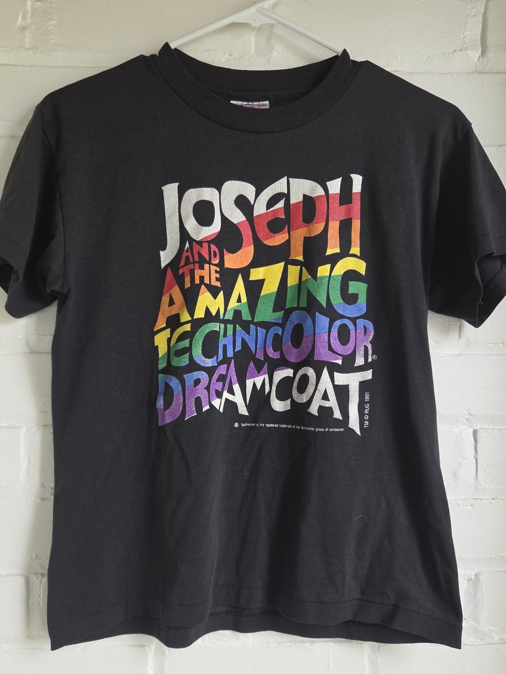 Vintage 1991 YOUTH Joseph and the Amazing Technicolor Dreamcoat T Shirt